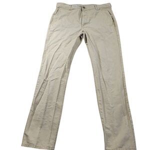 Levis Jeans Mens 36x32.5 Tag 36x34 Beige Straight Denim